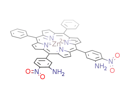 Molecular Structure of 960590-27-6 ([5,10-bis(3-amino-4-nitrophenyl)-15,20-diphenyl-21H,23H-porphinato(2-)-κN21,κN22,κN23,κN24]zinc)