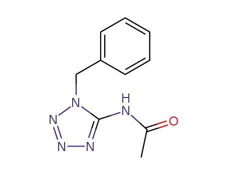 Molecular Structure of 91129-87-2 (1-Benzyl-5-acetylamino-1H-tetrazol)