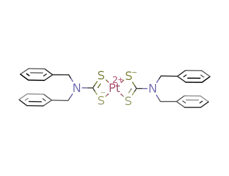 Molecular Structure of 71391-53-2 (platinum(II) dibenzyldithiocarbamate)