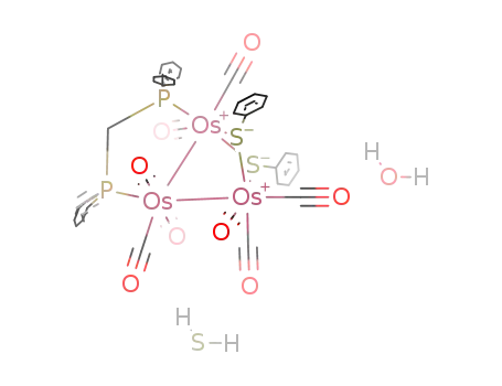 [Os3(CO)8(μ-SPh)2(μ-bis(diphenylphosphino)methane)]*H2O*H2S