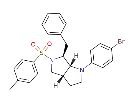 (3aR,6S,6aR)-cis-1-(4-bromo)phenyl-5-tosyl-6-benzyloctahydropyrrolo[3,4-b]pyrrole