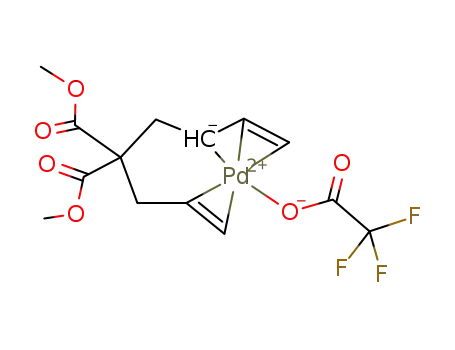 (CH<sub>2</sub>CHCH<sub>2</sub>C(CO<sub>2</sub>CH<sub>3</sub>)2CH<sub>2</sub>CHCHCH<sub>2</sub>)Pd(O<sub>2</sub>CCF<sub>3</sub>)