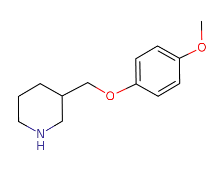 Molecular Structure of 405060-20-0 (3-(4-METHOXY-PHENOXYMETHYL)-PIPERIDINE)