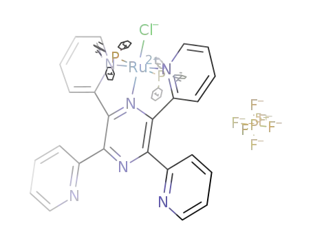 [Ru(PPh<sub>3</sub>)2(tetra-2-pyridyl-1,4-pyrazine)Cl]PF<sub>6</sub>