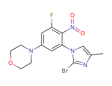 C<sub>14</sub>H<sub>14</sub>BrFN<sub>4</sub>O<sub>3</sub>