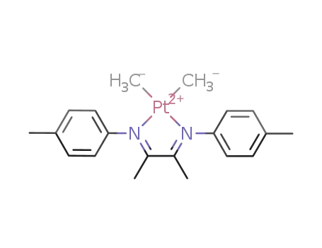 Pt(CH<sub>3</sub>)2((CH<sub>3</sub>)C<sub>6</sub>H<sub>4</sub>N)2C<sub>2</sub>(CH<sub>3</sub>)2