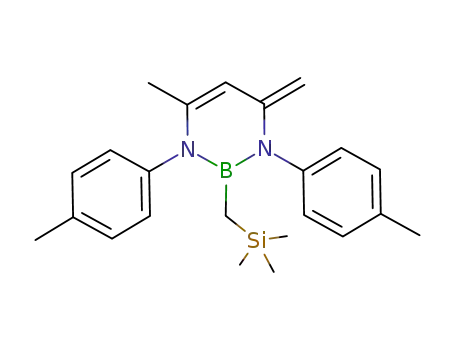 (η(2)-CH2=C(N-p-tolyl)CH=C(N-p-tolyl)Me)BCH2SiMe3