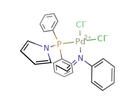 (1-diphenylphosphanyl-1H-pyrrol-2-ylmethylene)phenylaminepalladium dichloride