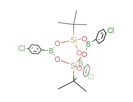 Molecular Structure of 947537-03-3 (Bu(t)Si(OB(4-ClC<sub>6</sub>H<sub>4</sub>)O)3SiBu(t))