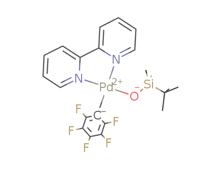 [Pd(2,2'-bipyridine)(C<sub>6</sub>F<sub>5</sub>)(OSiMe<sub>2</sub>Bu(t))]