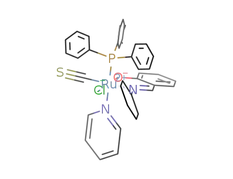 RuCl(carbon monosulfide)(pyridine)(triphenylphosphine)(C<sub>6</sub>H<sub>4</sub>(O)CHNC<sub>6</sub>H<sub>11</sub>)