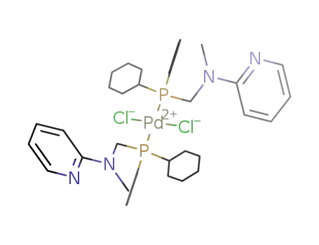 bis[dicyclohexylphosphinomethyl-methyl-pyridin-2-ylamine]palladium dichloride