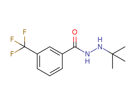Benzoic acid, 3-(trifluoromethyl)-, 2-(1,1-dimethylethyl)hydrazide