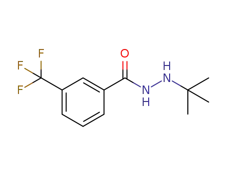 Molecular Structure of 142892-26-0 (Benzoic acid, 3-(trifluoromethyl)-, 2-(1,1-dimethylethyl)hydrazide)
