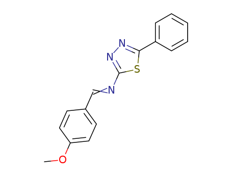 1,3,4-Thiadiazol-2-amine, N-[(4-methoxyphenyl)methylene]-5-phenyl-
