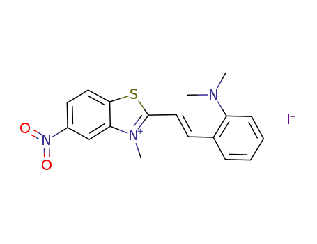 2-{(E)-2-[2-(dimethylamino)phenyl]vinyl}-3-methyl-5-nitrobenzothiazol-3-ium iodide