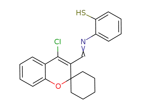 4-chloro-3-(2-thiolphenyl)iminomethylene spiro(2H)chromene(2,1')-cyclohexane
