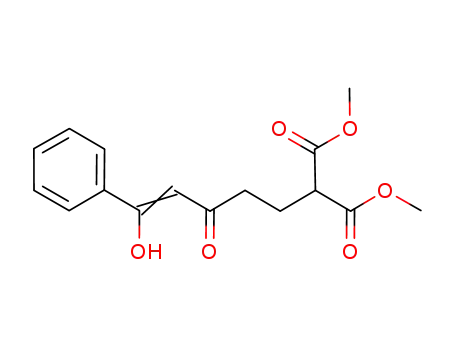 C<sub>6</sub>H<sub>5</sub>C(OH)CHC(O)CH<sub>2</sub>CH<sub>2</sub>CH(COOCH<sub>3</sub>)2
