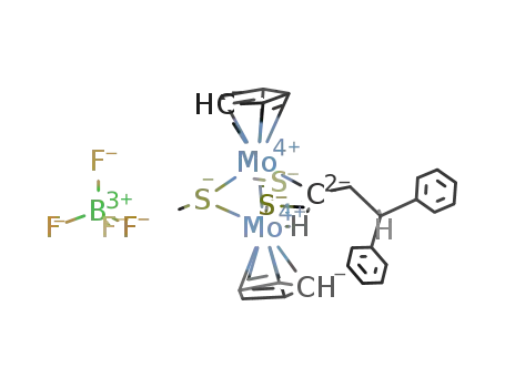 [Mo2(C5H5)2(μ-SMe)3(μ-CHCH2CPh2H)]BF4