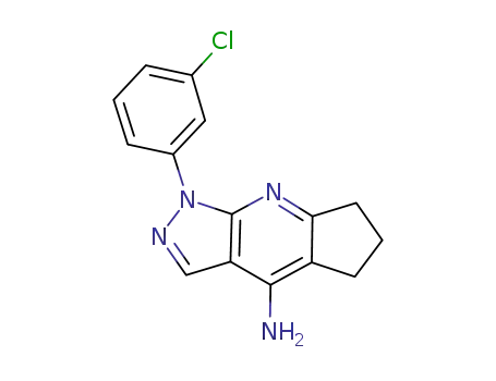 1-(3-chlorophenyl)-1,5,6,7-tetrahydrocyclopenta[e]pyrazolo[3,4-b]pyridin-4-amine