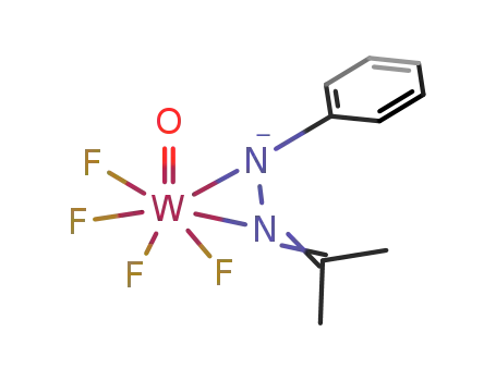 (η(2)-acetonephenylhydrazonato)tetrafluorooxotungstate(VI)(1-)