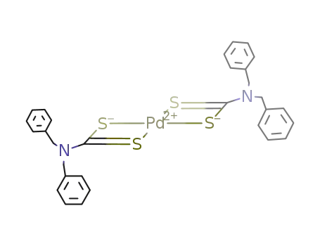 [Pd((C<sub>6</sub>H<sub>5</sub>CH<sub>2</sub>)2NCS<sub>2</sub>)2]