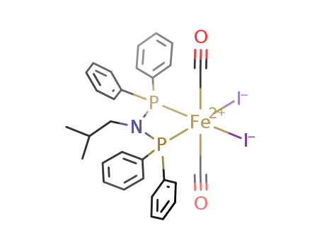 Fe(CO)2I<sub>2</sub>((CH<sub>3</sub>)2CHCH<sub>2</sub>N(P(C<sub>6</sub>H<sub>5</sub>)2)2)