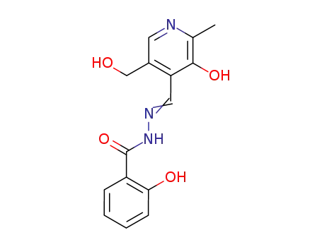 Molecular Structure of 82970-90-9 (Pyridoxal salicyloyl hydrazone)