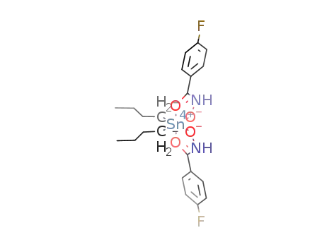 Molecular Structure of 570401-65-9 (bis(4-fluoro-benzohydroxamato)di-n-butyltin(IV))