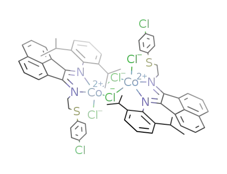 [CoCl<sub>2</sub>((CH(CH<sub>3</sub>)2)2C<sub>6</sub>H<sub>3</sub>NC<sub>12</sub>H<sub>6</sub>NCH<sub>2</sub>CH<sub>2</sub>SC<sub>6</sub>H<sub>4</sub>Cl)]2