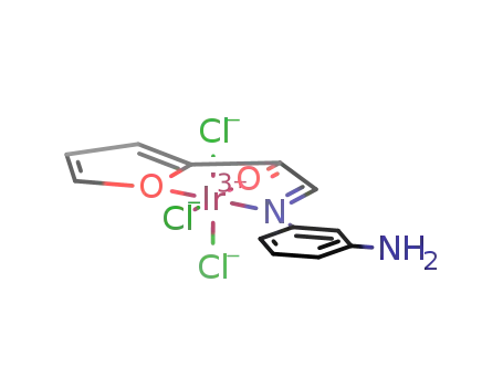 Molecular Structure of 200565-62-4 ([Ir(2-furyl (m-aminophenylenimine)methyl ketone)Cl<sub>3</sub>])