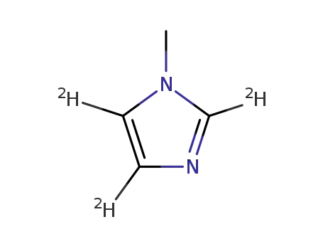 Molecular Structure of 4166-68-1 (1-METHYLIMIDAZOLE-D3 (RING-D3))