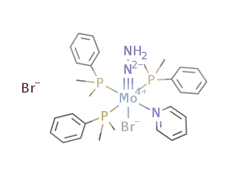 MoBr(NNH<sub>2</sub>)(NC<sub>5</sub>H<sub>5</sub>)(P(CH<sub>3</sub>)2C<sub>6</sub>H<sub>5</sub>)3<sup>(1+)</sup>*Br<sup>(1-)</sup>=[MoBr(NNH<sub>2</sub>)(NC<sub>5</sub>H<sub>5</sub>)(P(CH<sub>3</sub>)2C<sub>6</sub>H<sub>5</sub>)3]Br