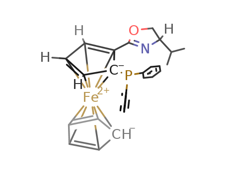 (S,S)-[2-(4'-i-Propyloxazolin-2'-yl)ferrocenyldiphenylphosph CAS 163169-29-7