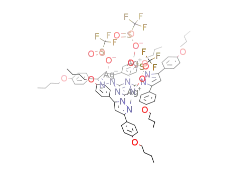 [Ag<sub>3</sub>(2,4,6-tris[3,5-bis(4-butoxyphenyl)pyrazol-1-yl]-1,3,5-triazine)(OSO<sub>2</sub>CF<sub>3</sub>)3]