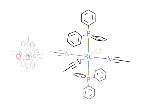 {ruthenium(II)Cl(CH<sub>3</sub>CN)3trans(PPh<sub>3</sub>)2}{Ru<sub>2</sub>Cl<sub>2</sub>(O<sub>2</sub>CMe)4}