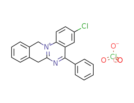 3-chloro-5-phenyl-7,12-dihydroisoquino[2,3-a]quinazolinium perchlorate