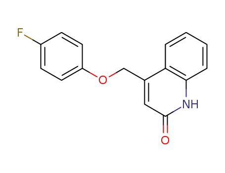 Molecular Structure of 1091595-24-2 (4-[4'-fluorophenoxymethyl]-1-aza-coumarin)