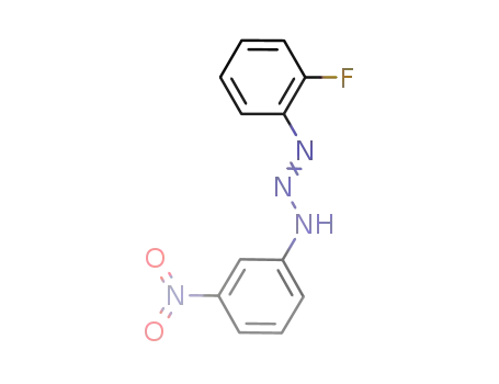 Molecular Structure of 879329-88-1 (1-Triazene, 1-(2-fluorophenyl)-3-(3-nitrophenyl)-)