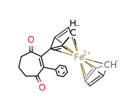 2-ferrocenyl-3-phenyl-2-cycloheptene-1,4-dione