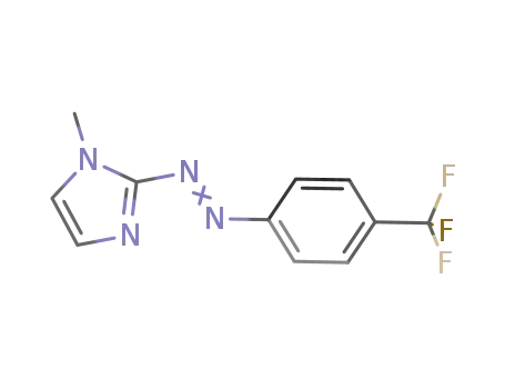 Molecular Structure of 633337-01-6 (1H-Imidazole, 1-methyl-2-[[4-(trifluoromethyl)phenyl]azo]-)