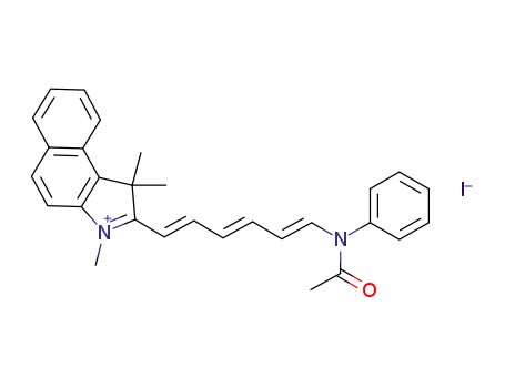 2-[(1E,3E,5E)-6-(acetylanilino)-1,3,5-hexatrienyl]-1,1,3-trimethyl-1H-benzo[e]indolium iodide