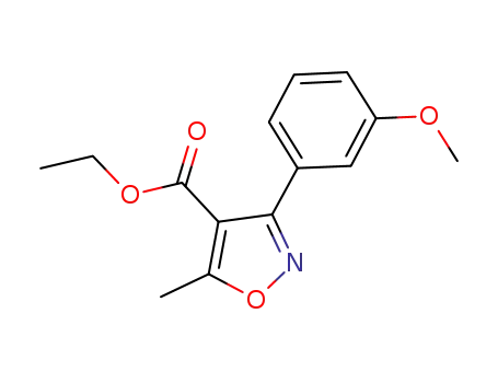 Molecular Structure of 917388-43-3 (ethyl 3-(3-methoxyphenyl)-5-methylisoxazole-4-carboxylate)