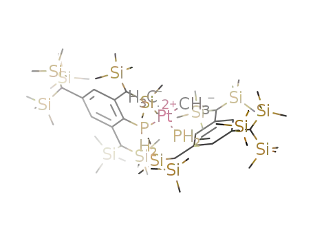 cis-[PtMe<sub>2</sub>(2,6-bis[bis(trimethylsilyl)methyl]-4-[tris(trimethylsilyl)methyl]phenylphosphine)2]