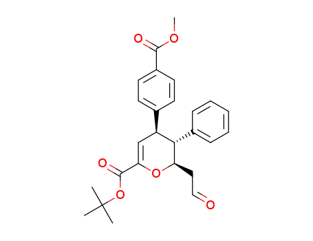 (2R,3R,4S)-tert-butyl 4-(4-(methoxycarbonyl)phenyl)-2-(2-oxoethyl)-3-phenyl-3,4-dihydro-2H-pyran-6-carboxylate
