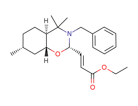 (-)-ethyl (2E)-3-[(2S,7R,9R,10S)-3-benzyl-4,4,7-trimethyloctahydro-2H-1,3-benzoxazin-2-yl]prop-2-enoate