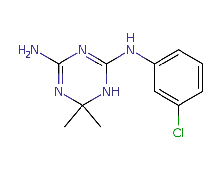 N<sub>2</sub>-(3-chloro-phenyl)-6,6-dimethyl-1,6-dihydro-1,3,5-triazine-2,4-diamine