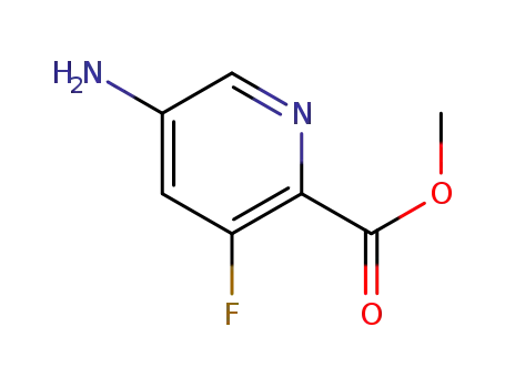 Molecular Structure of 1374652-08-0 (Methyl 5-aMino-3-fluoropyridine-2-carboxylate)