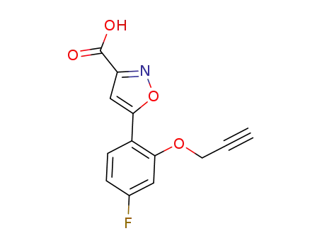 5-(4-fluoro-2-(prop-2-ynyloxy)phenyl)isoxazole-3-carboxylic acid