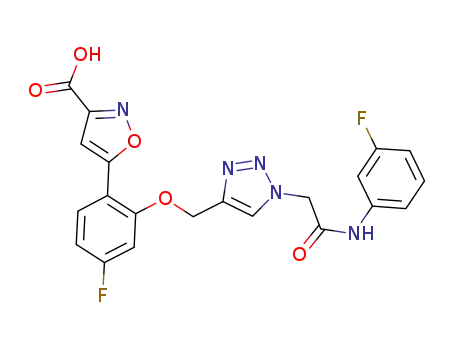 C<sub>21</sub>H<sub>15</sub>F<sub>2</sub>N<sub>5</sub>O<sub>5</sub>